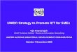 UNIDO Strategy to Promote ICT for SMEs Vijit Ratnarajah Chief Technical Advisor –Business Information Networking UNITED NATIONS INDUSTRIAL DEVELOPMENT