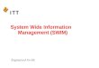System Wide Information Management (SWIM). FAA Transition to Service Oriented Architecture (SOA) - System Wide Information Management (SWIM) Initiative