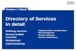 Directory of Services in detail Defining services Service builder overview Workgroups Commissioning Implementation considerations Slot management Service