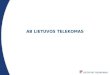 AB LIETUVOS TELEKOMAS. Content (Part 1) AB Lietuvos Telekomas 1.Development of events in 1990-2002 2.Vision, mission and values of AB Lietuvos Telekomas