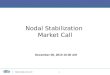 Http://nodal.ercot.com 1 Nodal Stabilization Market Call December 06, 2010 10:30 AM