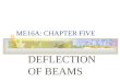 ME16A: CHAPTER FIVE DEFLECTION OF BEAMS. CHAPTER FIVE - DEFLECTION OF BEAMS P A yAyA B x v