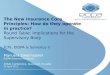 The New Insurance Core Principles: How do they operate in practice? Round Table: Implications for the Supervisory Body I CPs, EIOPA & Solvency II Manuela