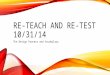 RE-TEACH AND RE-TEST 10/31/14 The Design Process and Vocabulary