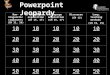Powerpoint Jeopardy Non-linguistic components (CH 11, 16) Language acquisition (CH 15, 17) Discourse (CH 12) Lang. teaching methods (CH 19, 21) 10 20 30