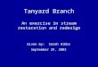 Tanyard Branch An exercise in stream restoration and redesign Given by: Sarah Hibbs September 29, 2003