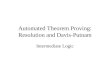 Automated Theorem Proving: Resolution and Davis-Putnam Intermediate Logic