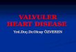 VALVULER HEART DISEASE Yrd.Doç.Dr.Olcay ÖZVEREN Aortic Stenosis Pathology : Pathology : Obstruction to left ventricular (LV) outflow Causes : a congenital