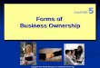 Copyright © 2011 Pearson Education, Inc. Publishing as Prentice Hall Forms of Business Ownership CHAPTER 5