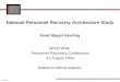 11/15/2015-1 National Personnel Recovery Architecture Study Final Report Briefing Institute for Defense Analyses World Wide Personnel Recovery Conference