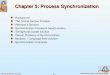 6.1 Silberschatz, Galvin and Gagne ©2005 Operating System Concepts Chapter 5: Process Synchronization Background The Critical-Section Problem Peterson’s