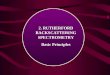 2. RUTHERFORD BACKSCATTERING SPECTROMETRY Basic Principles