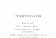 Progressivism Roots of, TR’s Square Deal, Environment, Corps, Consumers, Taft….Wilson & Triple Wall of Priveledge