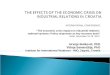 INTERNATIONAL CONFERENCE “The economic crisis impact on industrial relations national systems: Policy responses as key recovery tools” Sofia, November