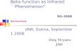 Beta-function as Infrared ``Phenomenon” RG-2008 (Shirkovfest) JINR, Dubna, September 1 2008 Oleg Teryaev JINR
