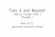 Tier 4 and Beyond! (We’re closer than I thought…) Dean Still Aprovecho Research Center