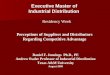 Executive Master of Industrial Distribution Residency Week Perceptions of Suppliers and Distributors Regarding Competitive Advantage Daniel F. Jennings