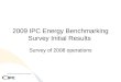 2009 IPC Energy Benchmarking Survey Initial Results Survey of 2008 operations