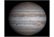 Jupiter is the third brightest object in the night sky. Its orbital period is 11.9 Earth years. Its semi-major axis is 5.20 A. U. (778,000,000 km)