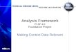 Analysis Framework PI AF 2.0 Foundation Project Making Context Data Relevant