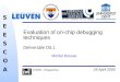 25 April 2000 SEESCOASEESCOA STWW - Programma Evaluation of on-chip debugging techniques Deliverable D5.1 Michiel Ronsse