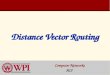 Distance Vector Routing Computer Networks A15. DV Routing Outline  Internet Context  Network Layer Routing (**K&R slides)  Quick Routing Overview