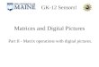 GK-12 Sensors! Matrices and Digital Pictures Part II - Matrix operations with digital pictures