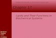 Chapter 17 Lipids and Their Functions in Biochemical Systems Denniston Topping Caret 6 th Edition Copyright  The McGraw-Hill Companies, Inc. Permission