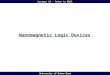 University of Notre Dame Lecture 19 - Intro to MQCA Nanomagnetic Logic Devices