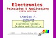 Electronics Principles & Applications Fifth Edition Chapter 14 Electronic Control Devices and Circuits ©1999 Glencoe/McGraw-Hill Charles A. Schuler