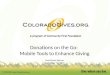 The Power of Philanthropy Donations on the Go: Mobile Tools to Enhance Giving Tech4Good Denver September 16, 2015