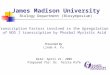 James Madison University Biology Department (Biosymposium) Presented By Linda A. Yu Date: April 21, 2001 Prepared for: Dr. Terrie Rife Transcription Factors