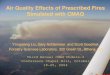 Air Quality Effects of Prescribed Fires Simulated with CMAQ Yongqiang Liu, Gary Achtemeier, and Scott Goodrick Forestry Sciences Laboratory, 320 Green