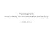 Physiology Unit: Human Body System Lesson Plan and Activity 2013-2014