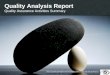 Quality Analysis Report Quality Assurance Activities Summary  2008/2009 IPC ISEC-DEIS