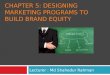 CHAPTER 5: DESIGNING MARKETING PROGRAMS TO BUILD BRAND EQUITY Lecturer : Md Shahedur Rahman