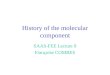 History of the molecular component SAAS-FEE Lecture 9 Françoise COMBES