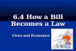 6.4 How a Bill Becomes a Law Civics and Economics