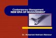 Contemporary Management NEW ERA OF MANAGEMENT LECTURE 2 Dr. Mohamed Hesham Mansour