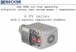 New 100% oil-free operating elliptical rotary vane vacuum pumps / compressors E PV series with 2 separate compression chambers