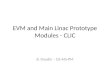 EVM and Main Linac Prototype Modules - CLIC B. Daudin – GS-AIS-PM