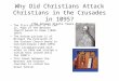 Why Did Christians Attack Christians in the Crusades in 1095? (The Answer Starts Years Before) The first picture is of Leo IX, Pope of the Western Church