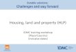 Housing, land and property (HLP) Durable solutions: Challenges and way forward IDMC training workshop (Place/Country) (Inclusive dates)