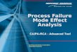 Process Failure Mode Effect Analysis Northrop Grumman Corporation Integrated Systems CA/PA-RCA : Advanced Tool