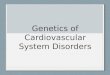 Genetics of Cardiovascular System Disorders. Genetic Diseases Single gene disorders Mendelian Nonmendelian Chromosomal disorders Multifactorial