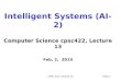 CPSC 422, Lecture 13Slide 1 Intelligent Systems (AI-2) Computer Science cpsc422, Lecture 13 Feb, 2, 2015