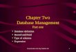 Visual FoxPro Ch2 By CHANG YU1 Chapter Two Database Management Part one Database definition Record and Field Type of columns Expression