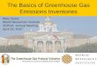 The Basics of Greenhouse Gas Emissions Inventories Mary Sotos World Resources Institute VEPGA Annual Meeting April 23, 2010