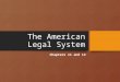 The American Legal System Chapters 11 and 12. The Federal Court System Chapter 11
