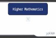Higher Mathematics Expressions and Functions Applications Relationships and Calculus H
